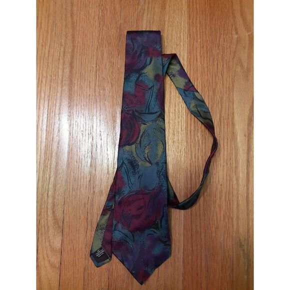 Enrico covari 100% Italian silk tie blue formal vintage designer - Picture 1 of 3